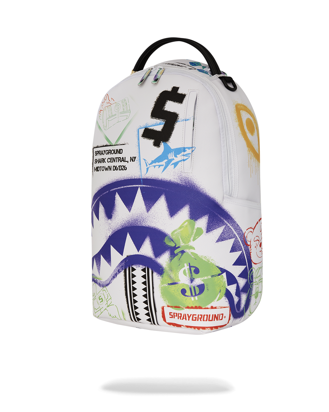 SPRAYGROUND SHARK CENTRAL CUT OUT FOR GREATNESS DLXSV BACKPACK