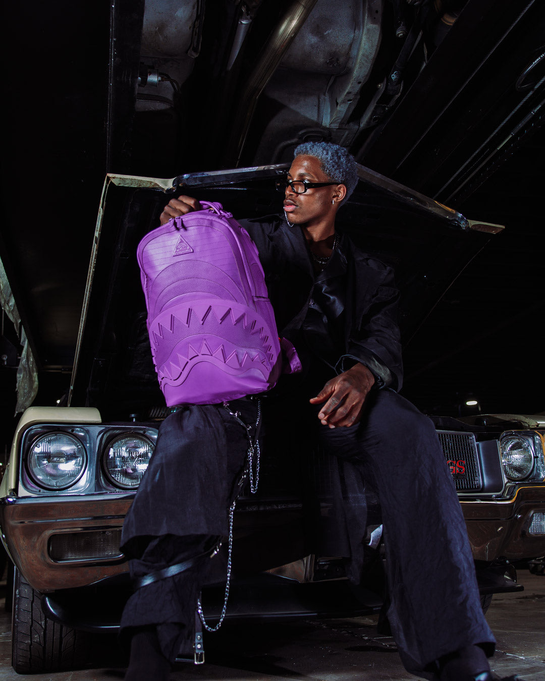 SPRAYGROUND SAKURA SHOCKWAVE-MURASAKI DLX BACKPACK