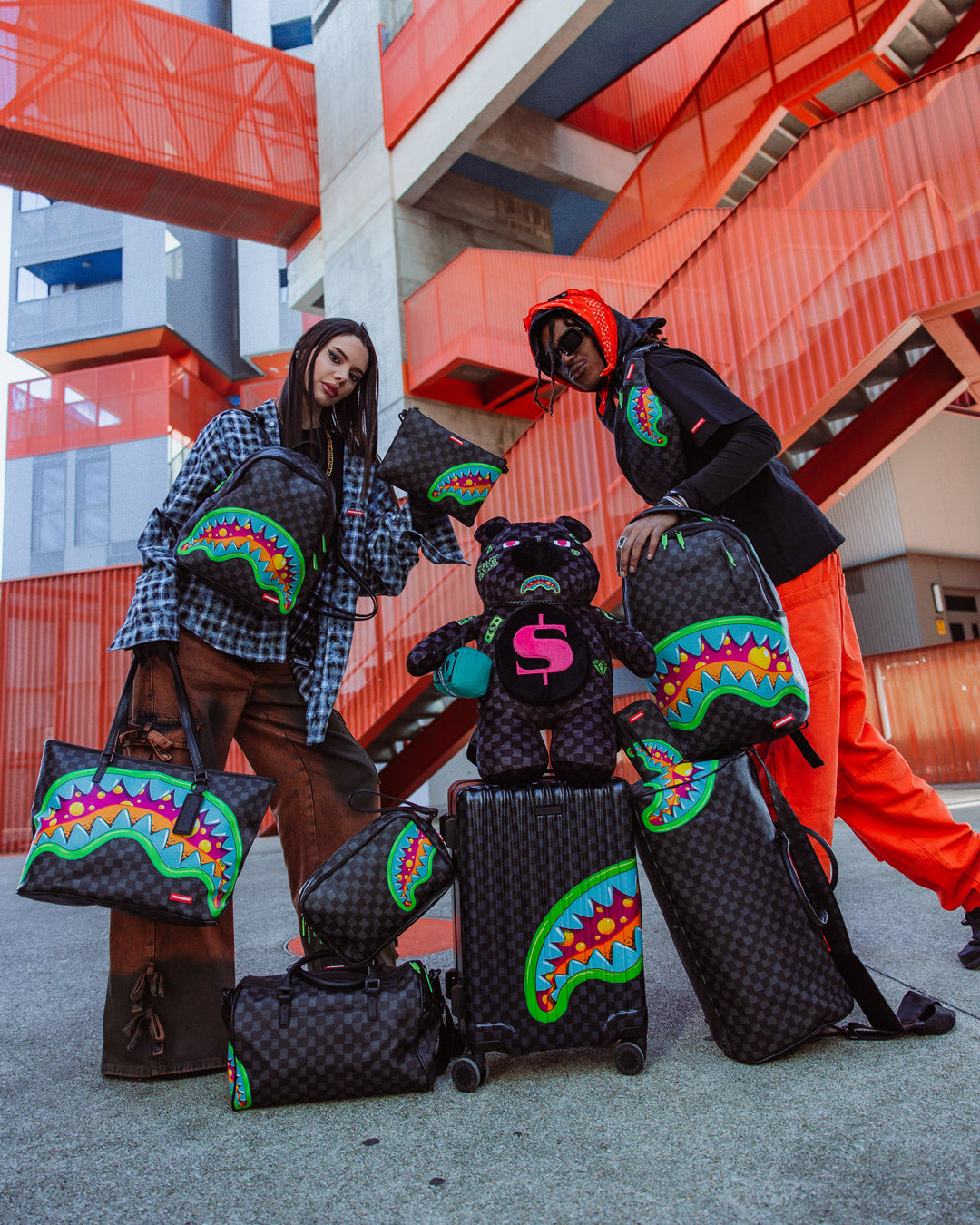 SPRAYGROUND SLIME TAKEOVER MONEYBEAR BACKPACK