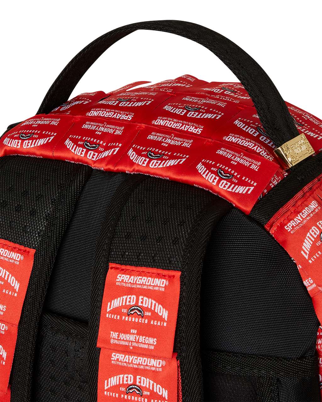 SPRAYGROUND MADE OF WOVEN LABELS SHARK BACKPACK