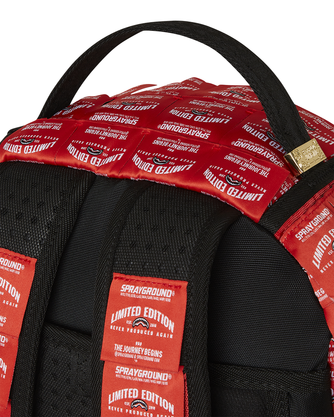 SPRAYGROUND MADE OF WOVEN LABELS SHARK BACKPACK