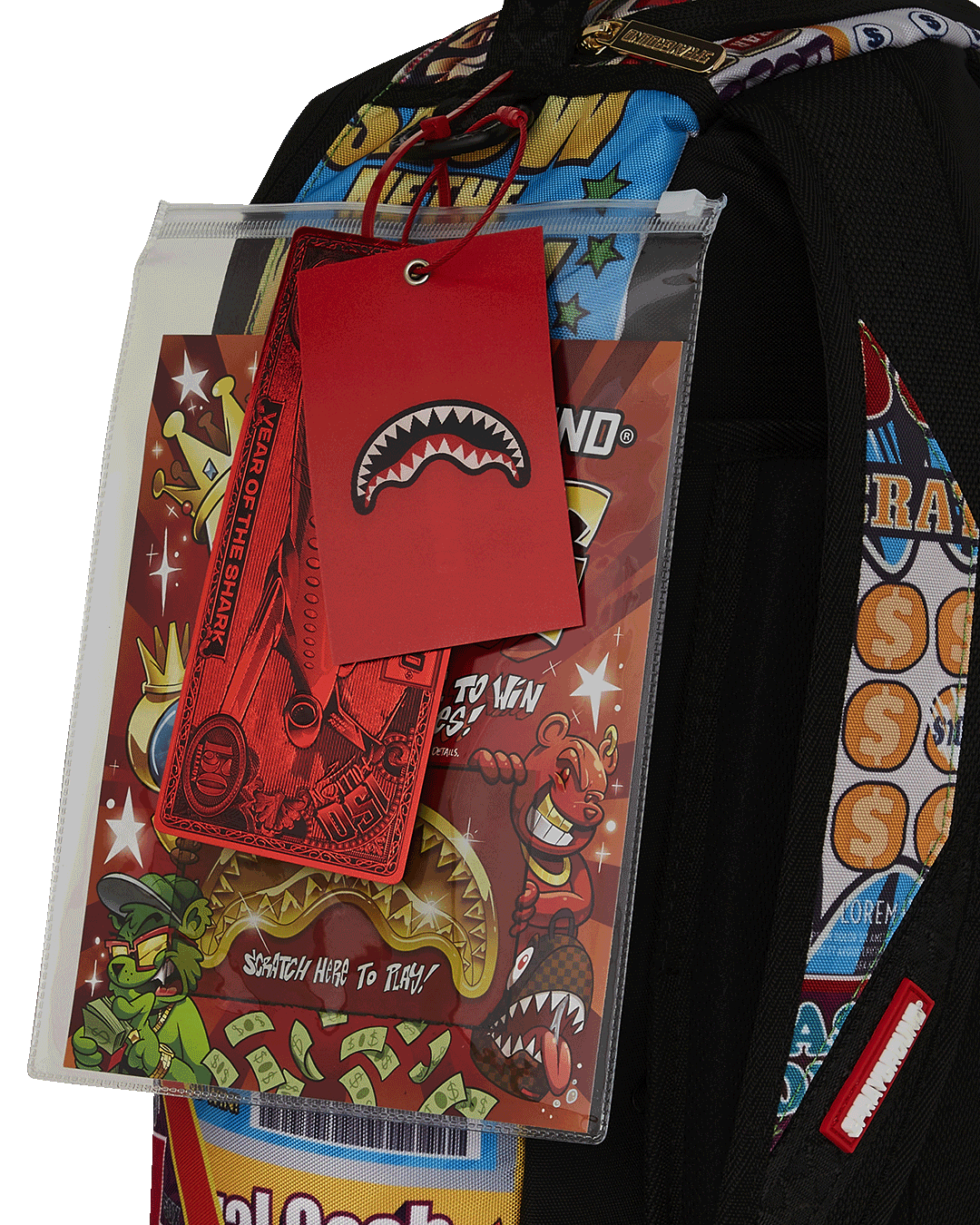 SPRAYGROUND BIG MONEY BIG MONEY BACKPACK (COMES WITH SCRATCH OFF PLAYING CARD)