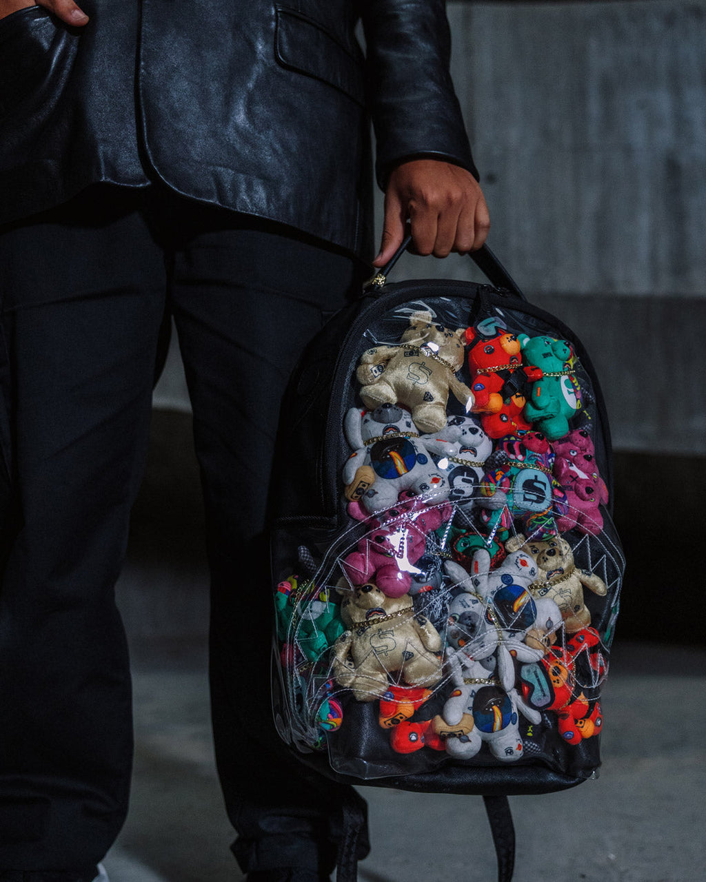 SPRAYGROUND LEGIT BEARS STUFFED IN THIS BAG BACKPACK