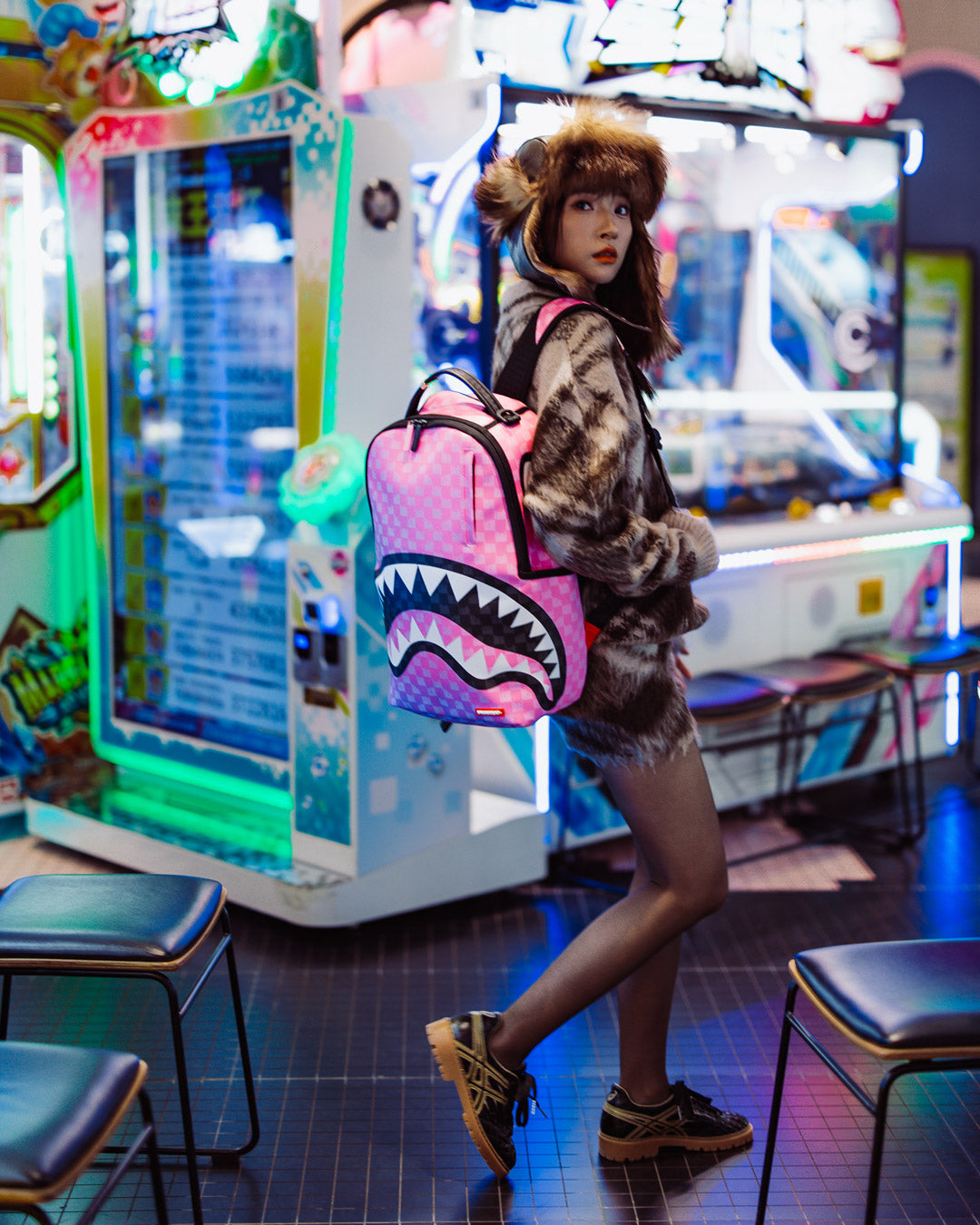 SPRAYGROUND PINK PARADISE DLXSV BACKPACK