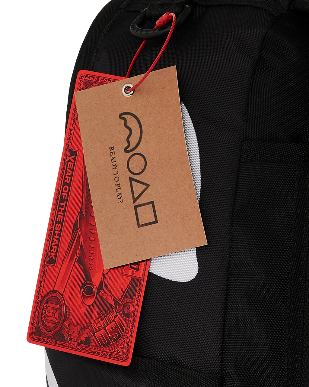 SPRAYGROUND SQUID GAME COLLAB LOGO LOCKUP BACKPACK