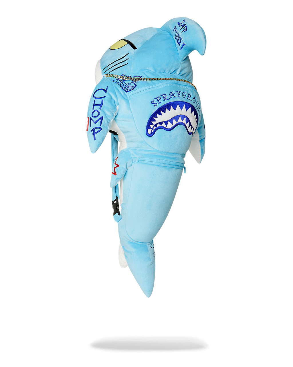 SPRAYGROUND STUFFED SAVAGE HOODY BACKPACK SHARK
