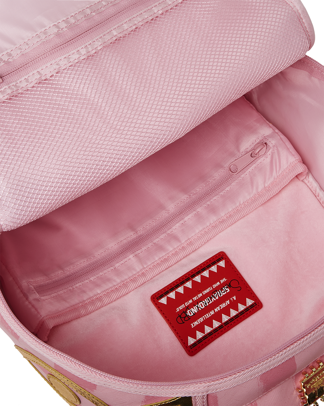 SPRAYGROUND A.I. AFRICAN INTELLIGENCE MESSAGE FROM THE FUTURE BACKPACK - SANDFLOWER COLLAB