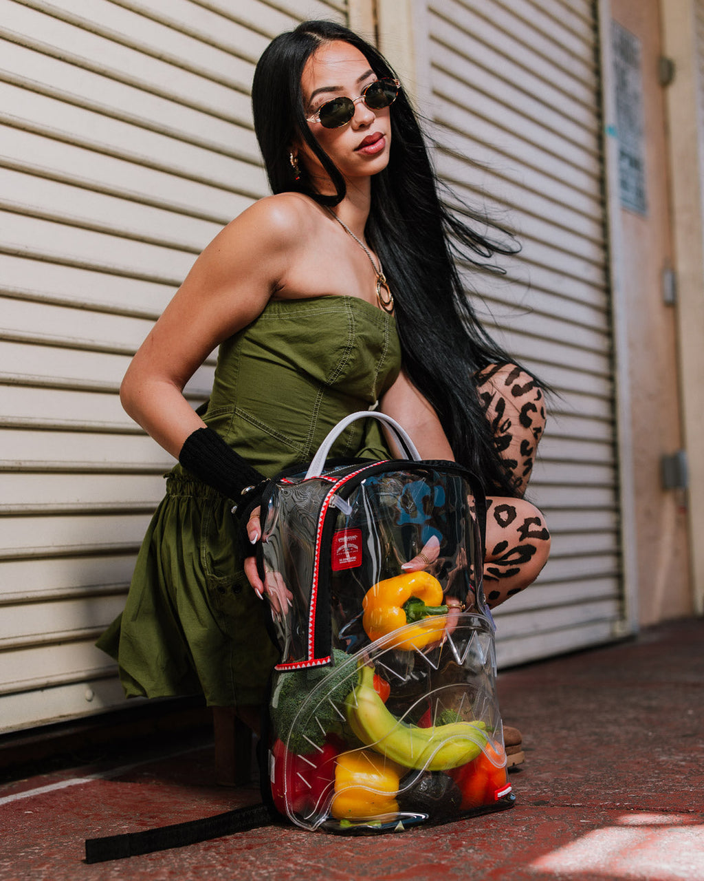SPRAYGROUND 100% CLEAR BACKPACK SHARK
