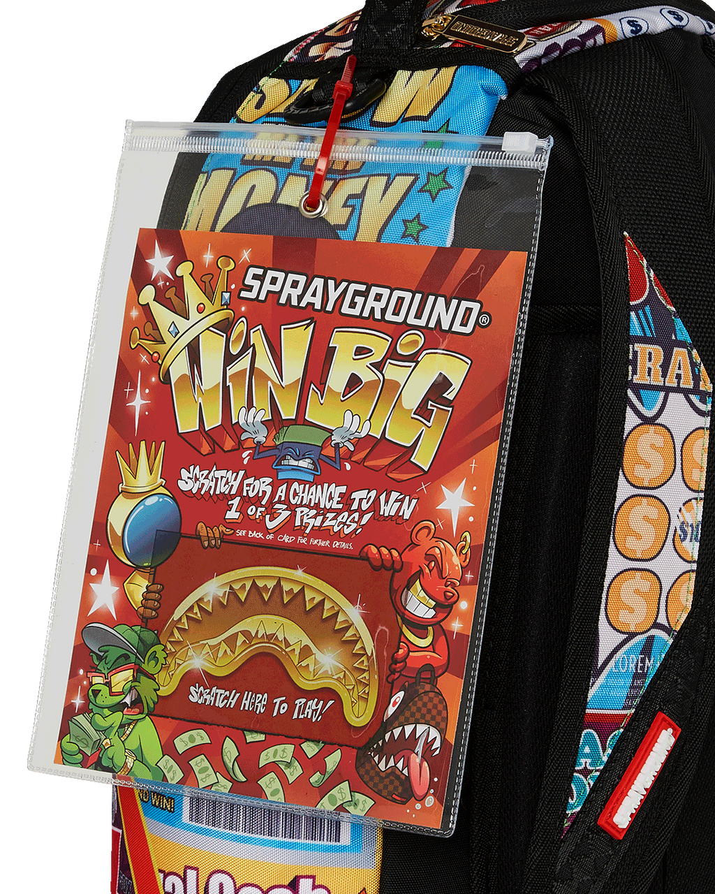 SPRAYGROUND BIG MONEY BIG MONEY BACKPACK (COMES WITH SCRATCH OFF PLAYING CARD)