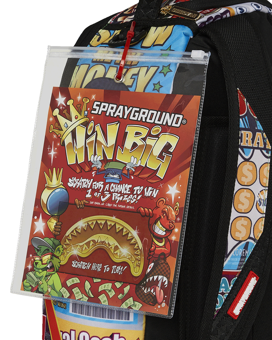 SPRAYGROUND BIG MONEY BIG MONEY BACKPACK (COMES WITH SCRATCH OFF PLAYING CARD)