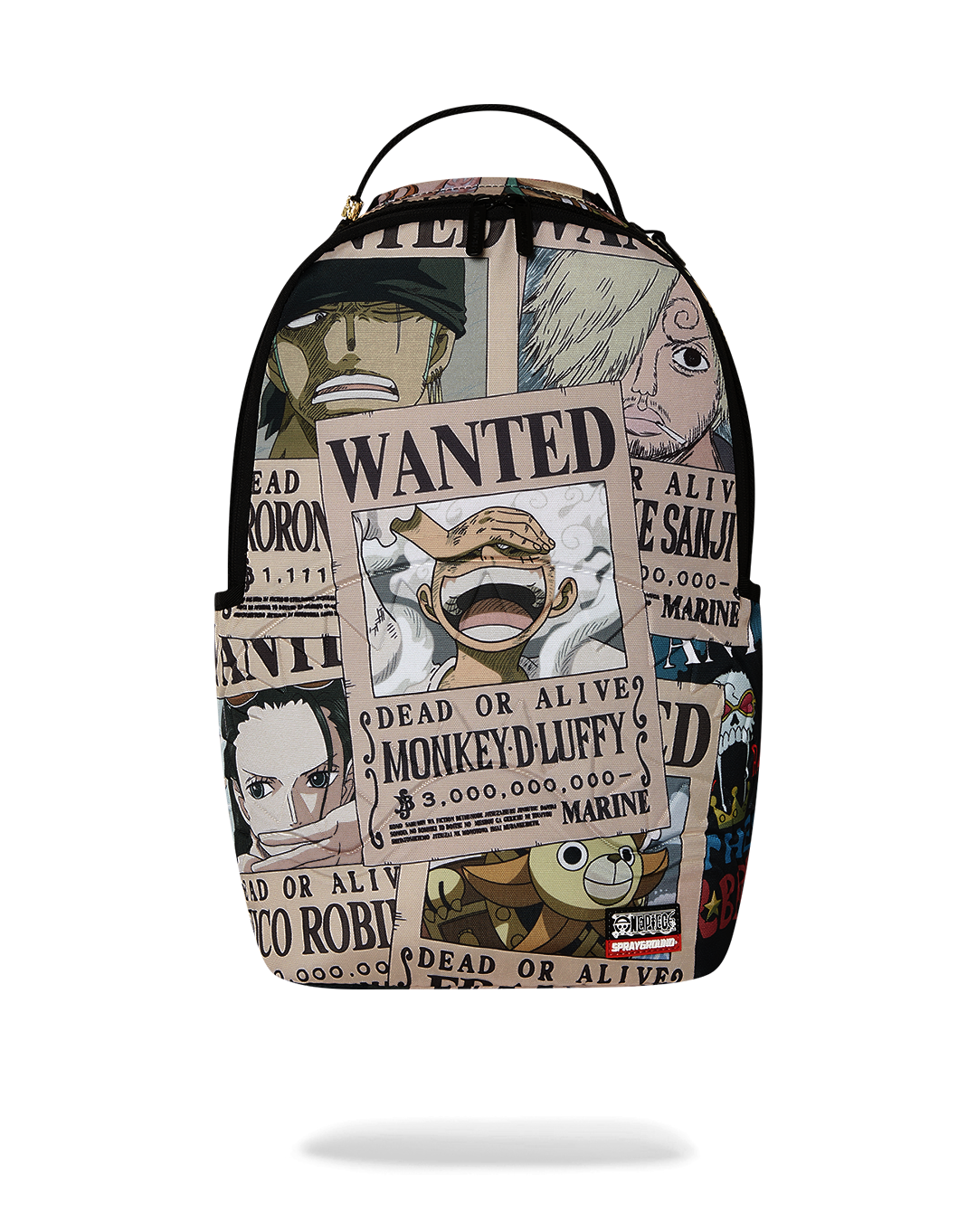 SPRAYGROUND ONE PIECE WANTED SHARK POSTERS BACKPACK