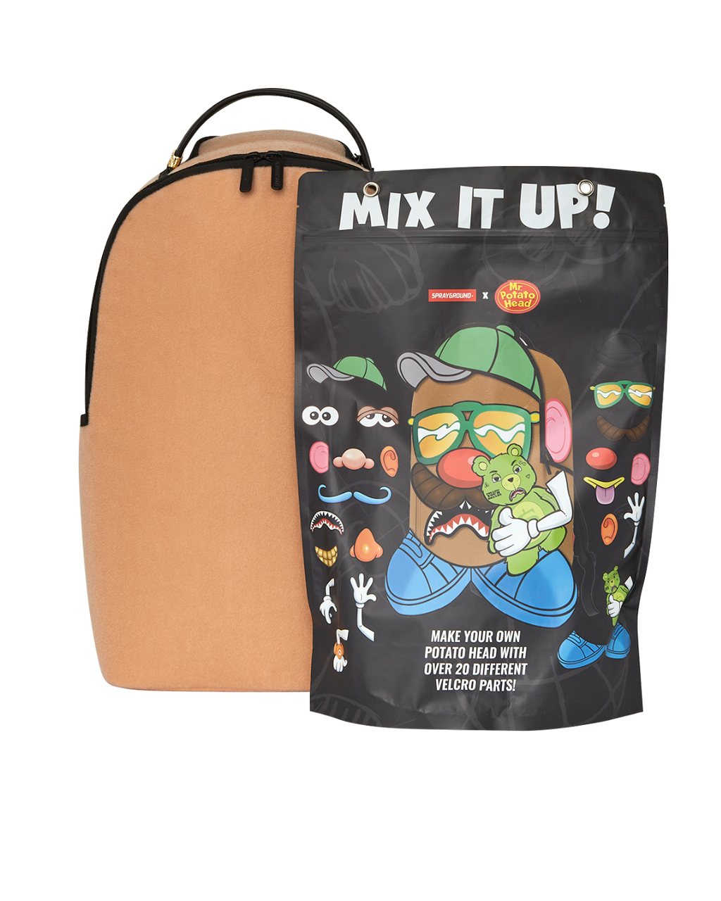 SPRAYGROUND MR. POTATO HEAD VELCRO PATCH MIX-IT-UP DLXSV BACKPACK