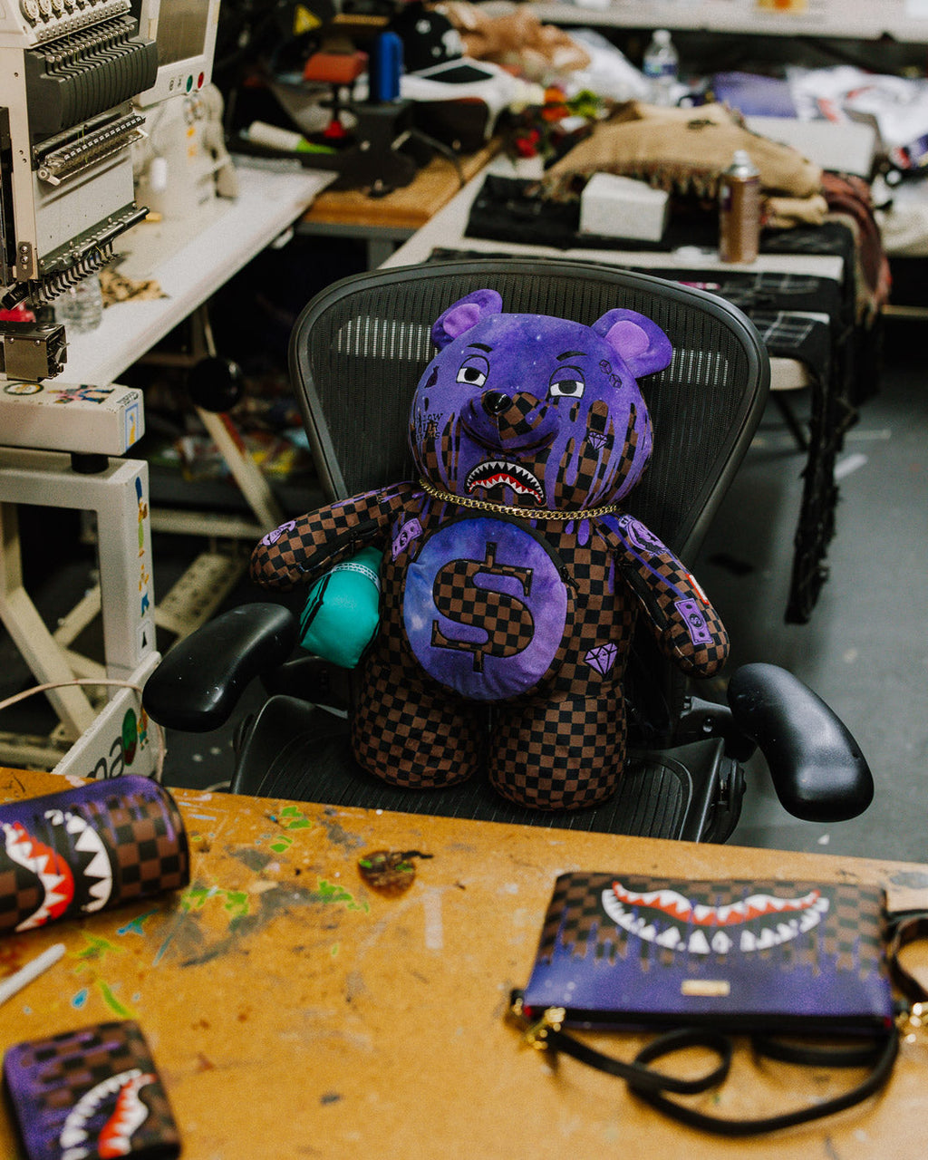 SPRAYGROUND CHAMPION OF THE GALAXY MONEYBEAR BACKPACK