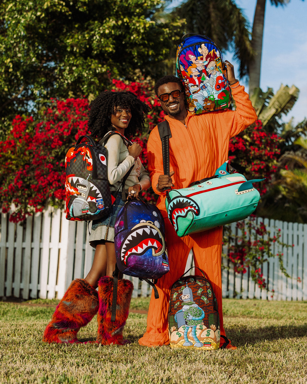 SPRAYGROUND FUTURAMA CASH-IN BENDER BACKPACK