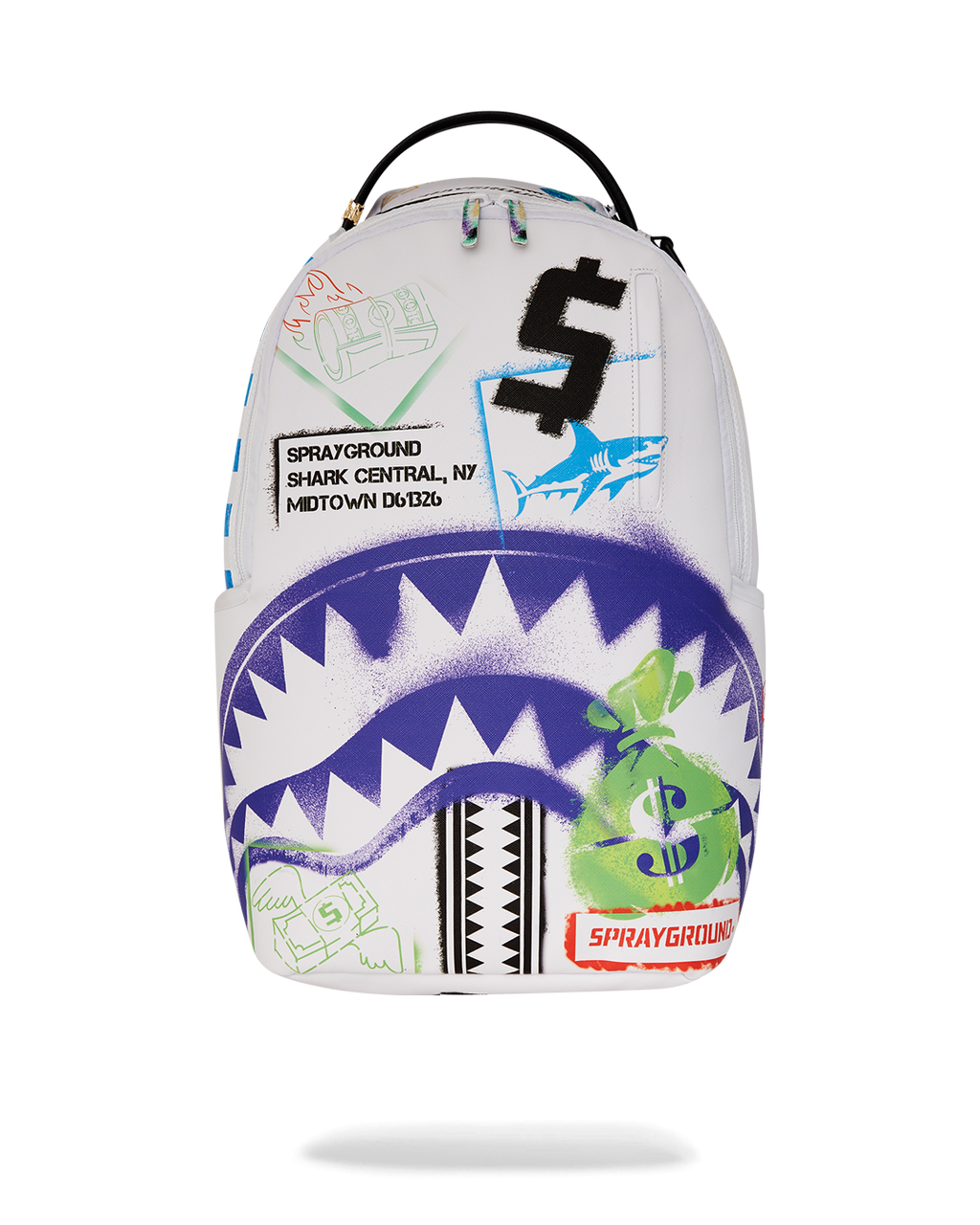 SPRAYGROUND SHARK CENTRAL CUT OUT FOR GREATNESS DLXSV BACKPACK