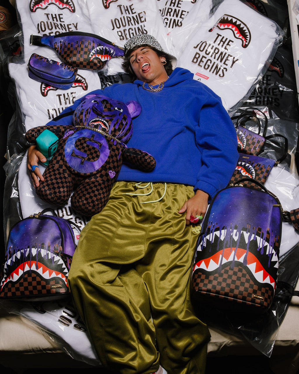 SPRAYGROUND CHAMPION OF THE GALAXY MONEYBEAR BACKPACK