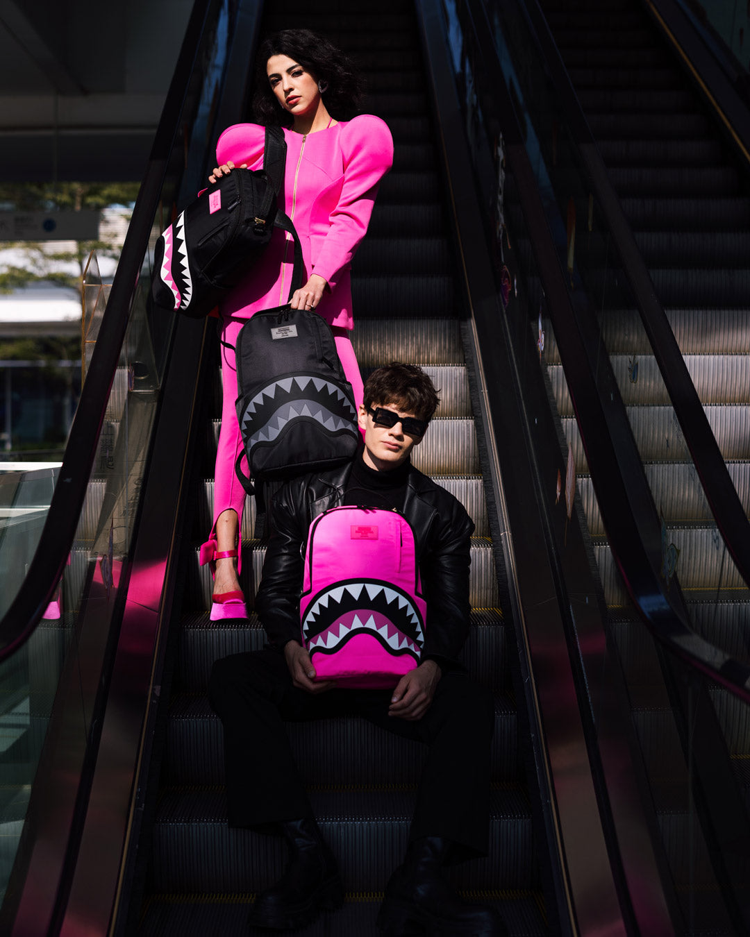SPRAYGROUND SHARK CENTRAL 2.0 NEON VENOM BACKPACK