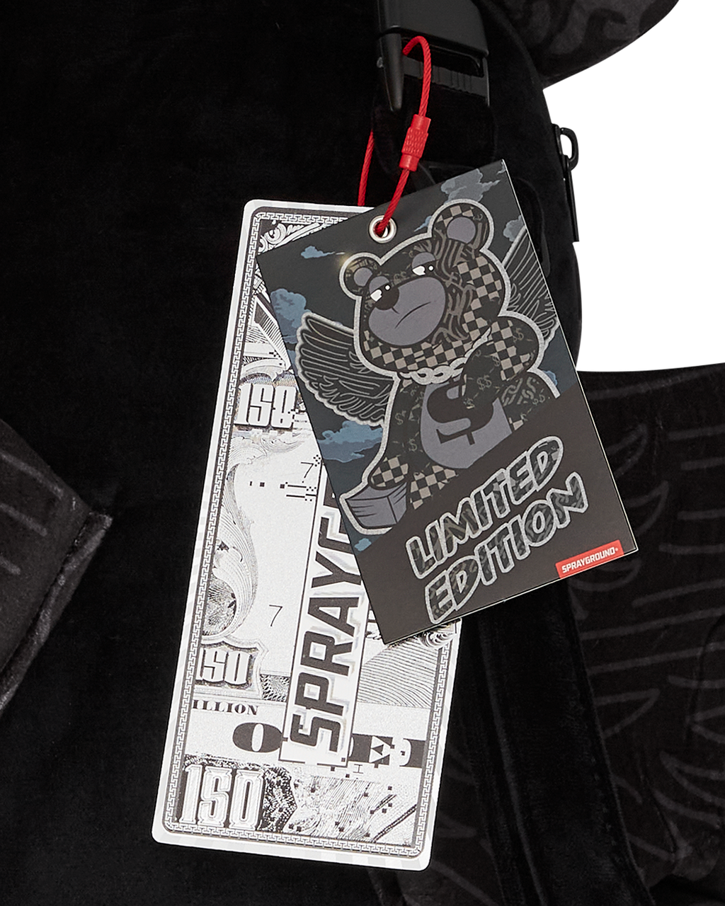 SPRAYGROUND 4AM MONEY WING BEAR BACKPACK