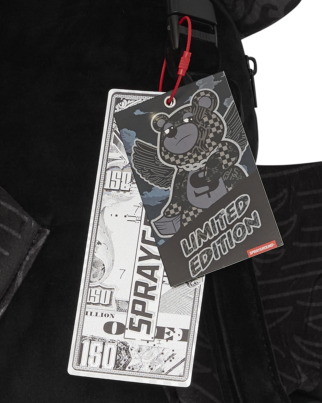 SPRAYGROUND 4AM MONEY WING BEAR BACKPACK