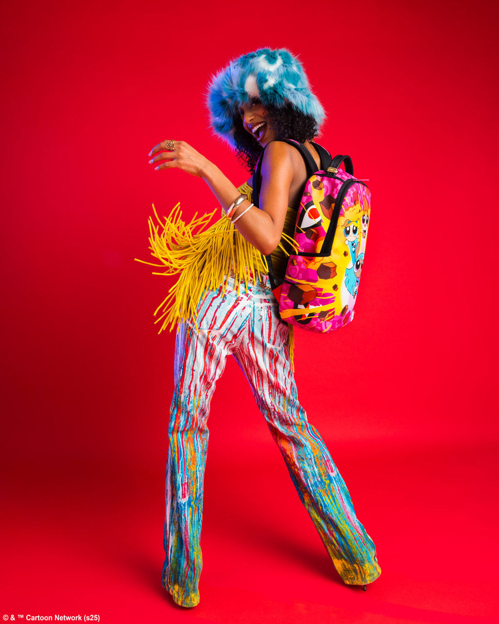 SPRAYGROUND POWERPUFF BUSTIN THRU DLXSV BACKPACK