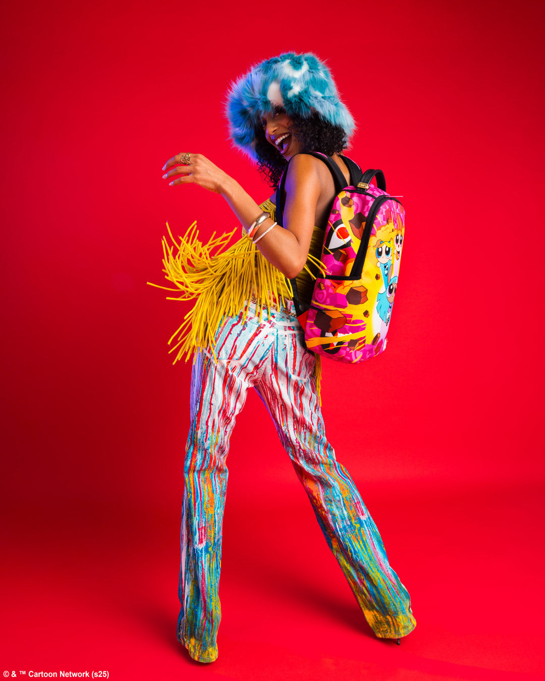 SPRAYGROUND POWERPUFF BUSTIN THRU DLXSV BACKPACK