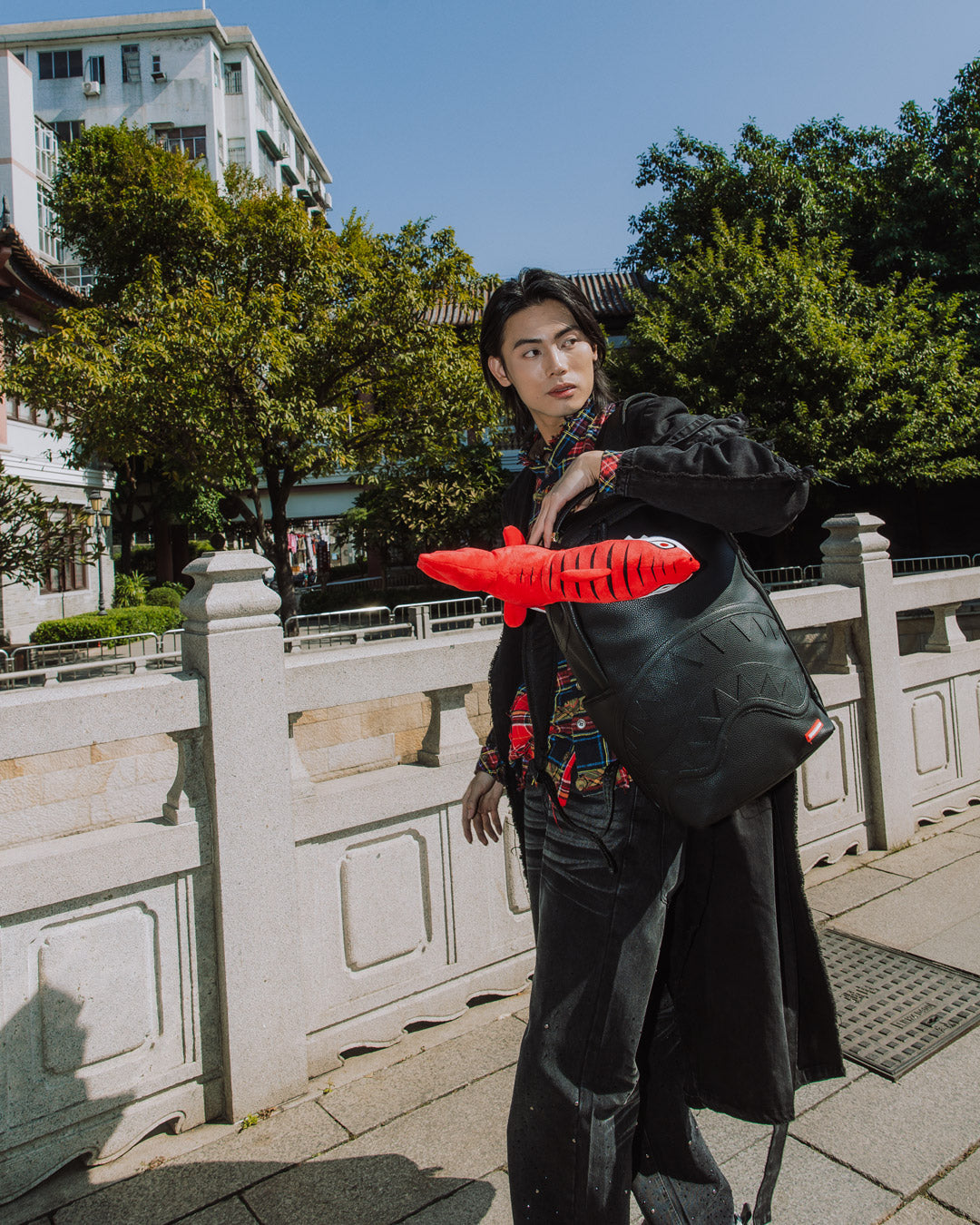 SPRAYGROUND PLUSH SHARK BIG BITE BACKPACK
