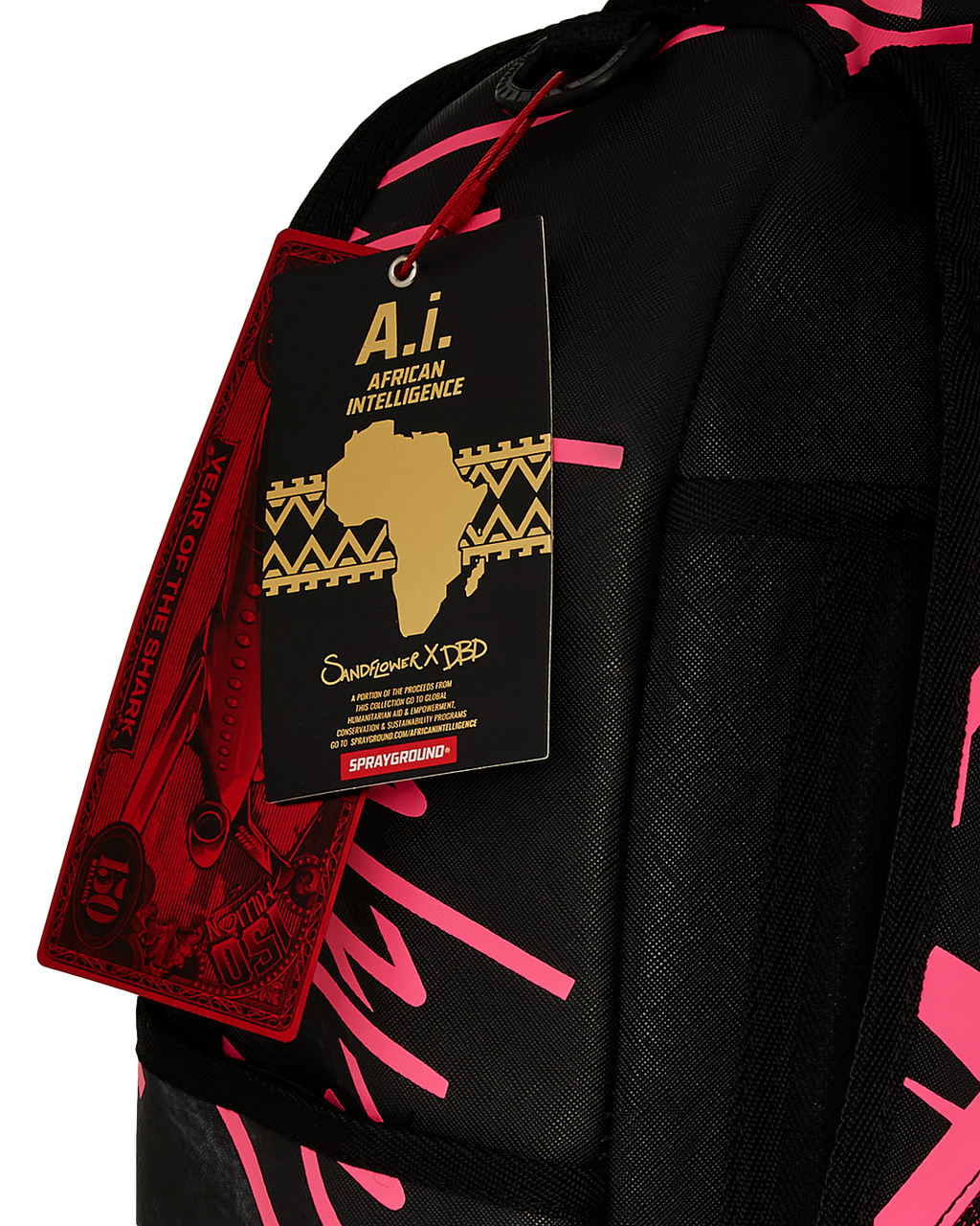 SPRAYGROUND A.I. AFRICAN INTELLIGENCE PRIDE AND POWER BACKPACK - SANDFLOWER COLLAB