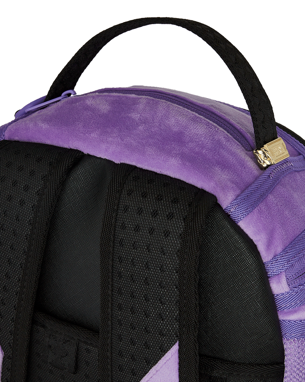 SPRAYGROUND NOOO WAY!!! A REVERSIBLE BACKPACK - PURPLE VELOUR TO OG SHARKS IN PARIS BACKPACK
