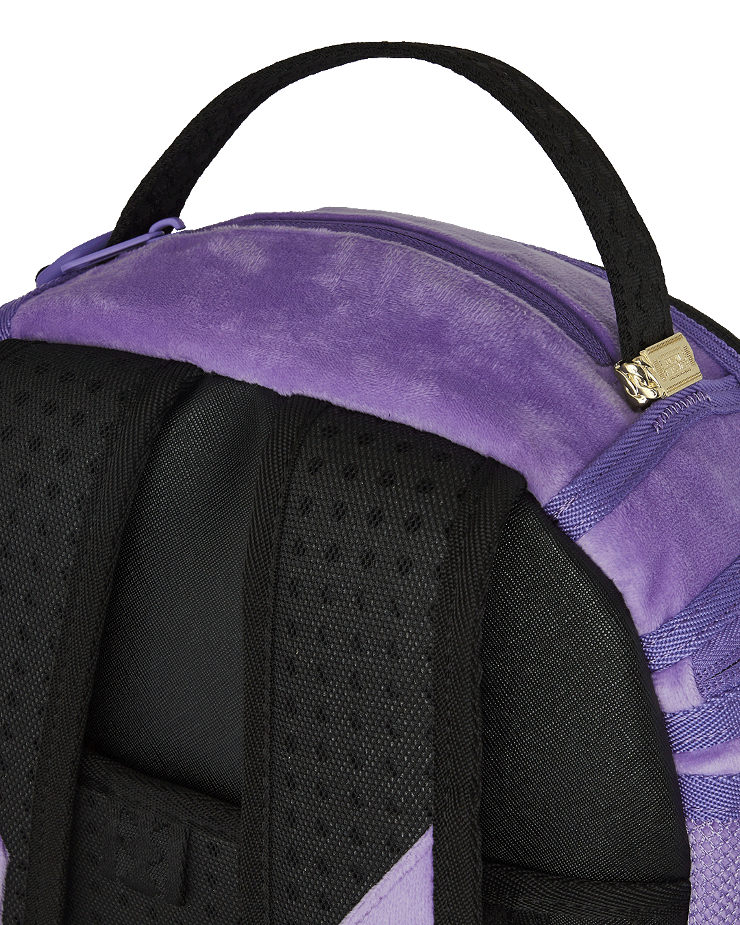 SPRAYGROUND NOOO WAY!!! A REVERSIBLE BACKPACK - PURPLE VELOUR TO OG SHARKS IN PARIS BACKPACK