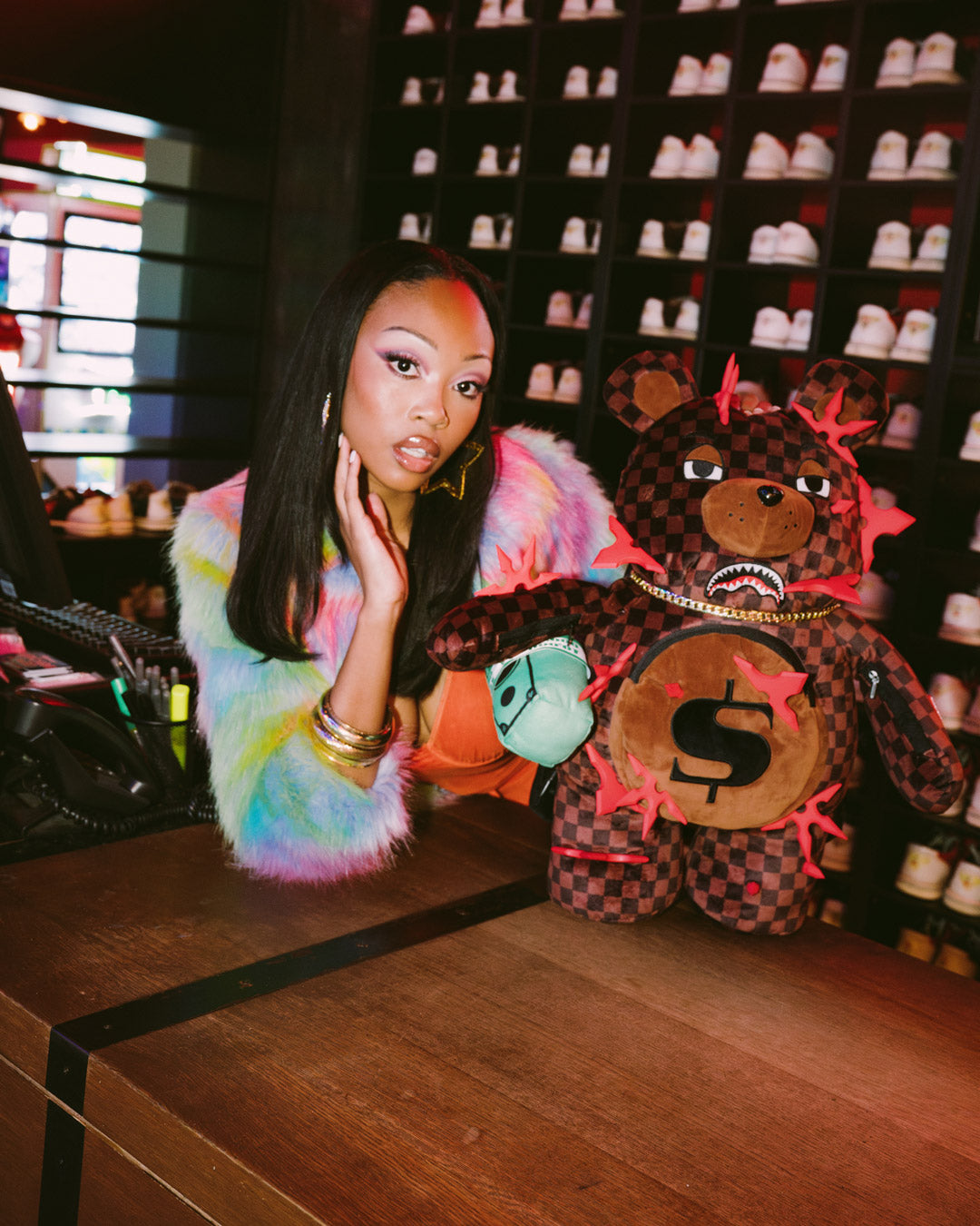 SPRAYGROUND OUCH, WHATEVER MONEYBEAR BACKPACK