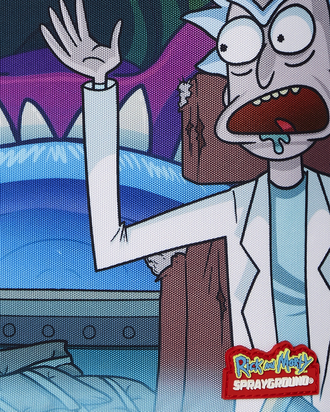 SPRAYGROUND RICK AND MORTY GALACTIC GETAWAY BACKPACK