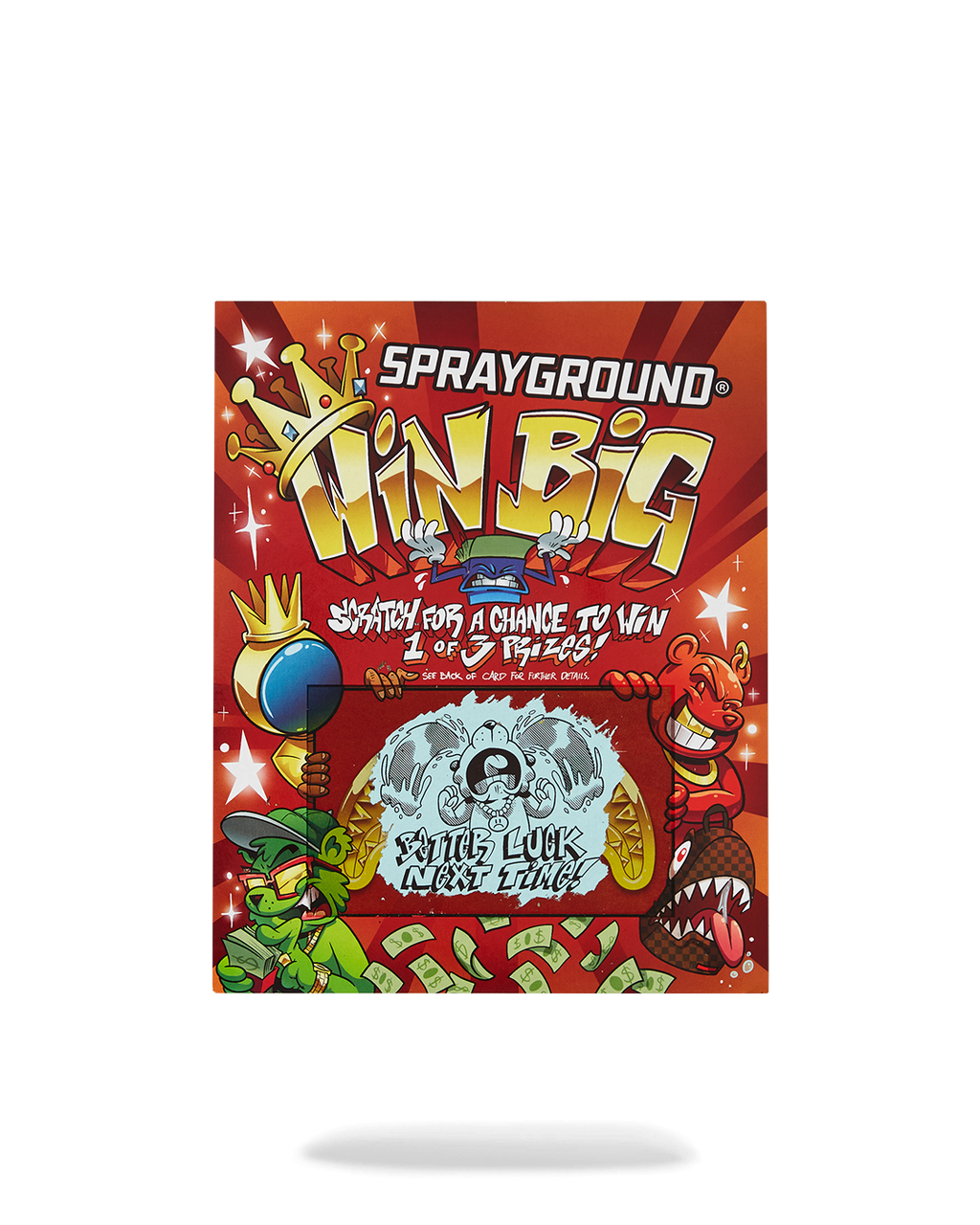 SPRAYGROUND BIG MONEY BIG MONEY BACKPACK (COMES WITH SCRATCH OFF PLAYING CARD)