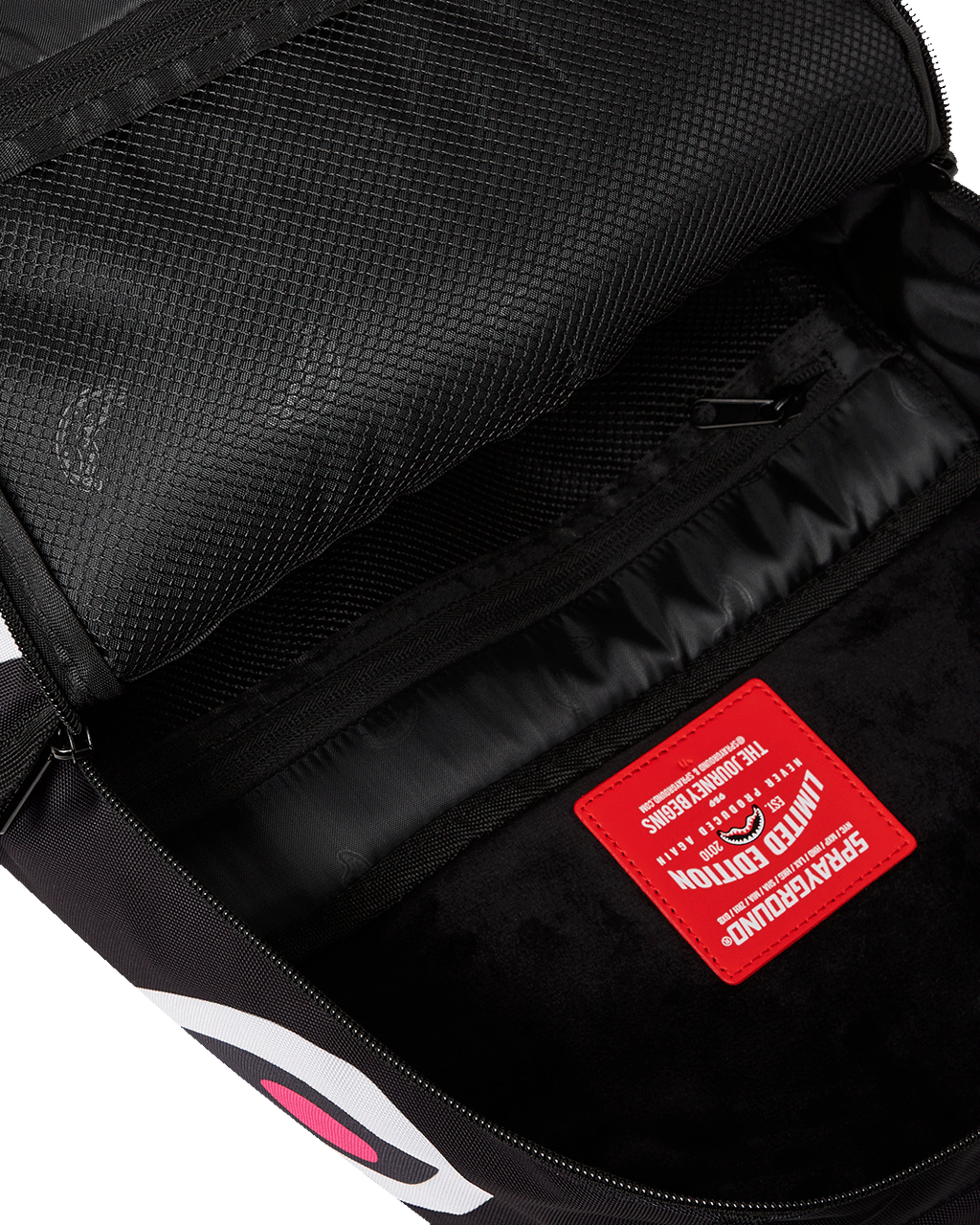 SPRAYGROUND SQUID GAME COLLAB LOGO LOCKUP BACKPACK