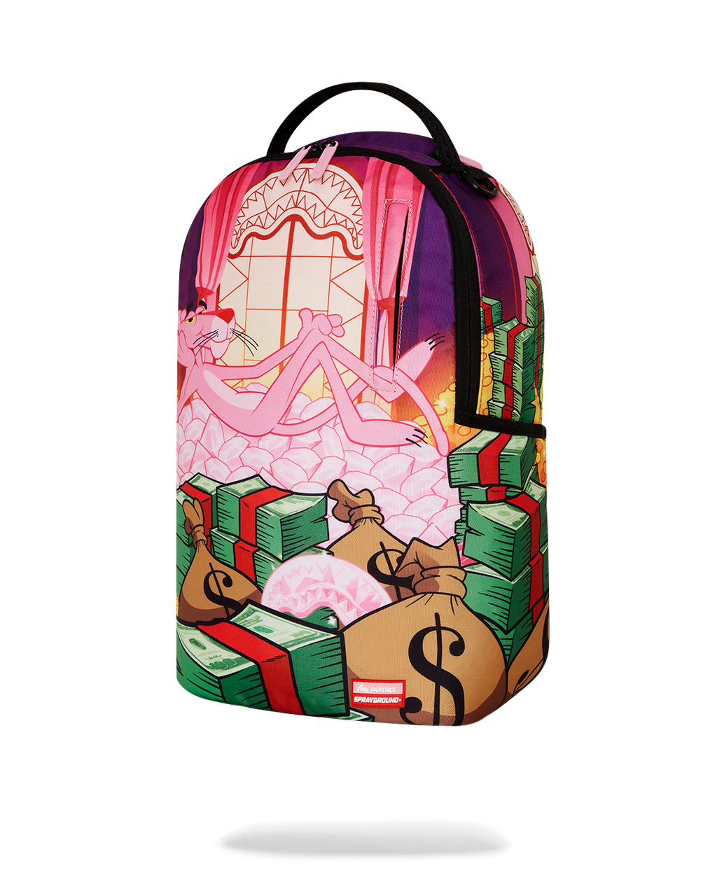 SPRAYGROUND PINK PANTHER FORTRESS OF MONEY-TUDE BACKPACK