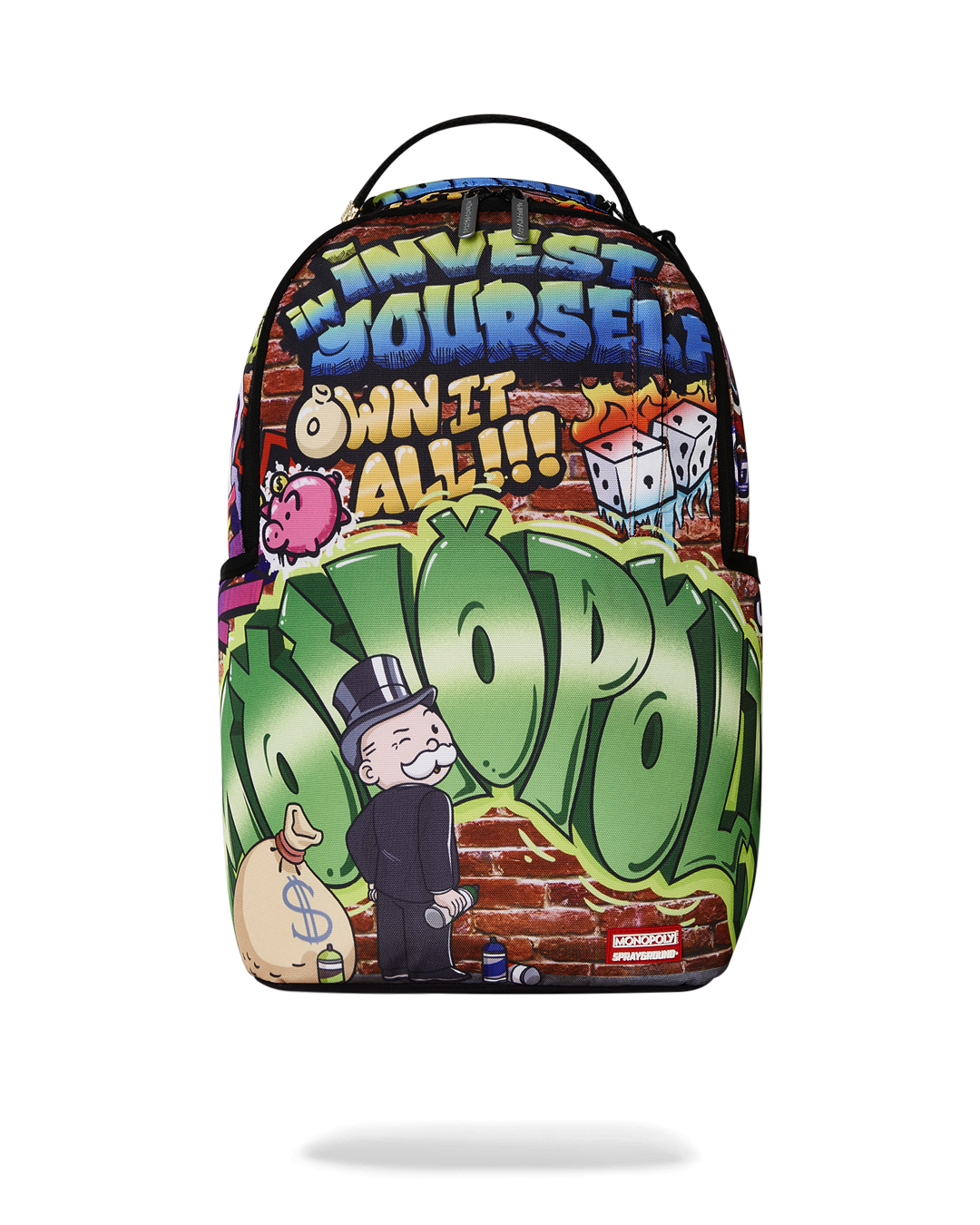 SPRAYGROUND MONOPOLY GRAFFITI GOLD RUSH DLXR BACKPACK