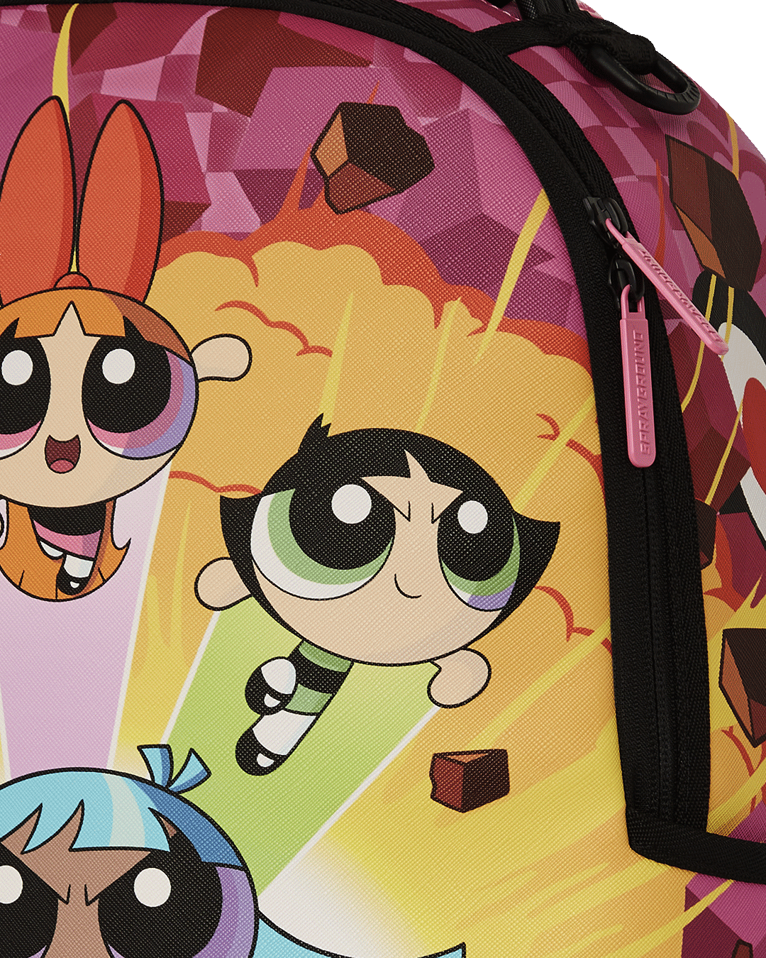 SPRAYGROUND POWERPUFF BUSTIN THRU DLXSV BACKPACK