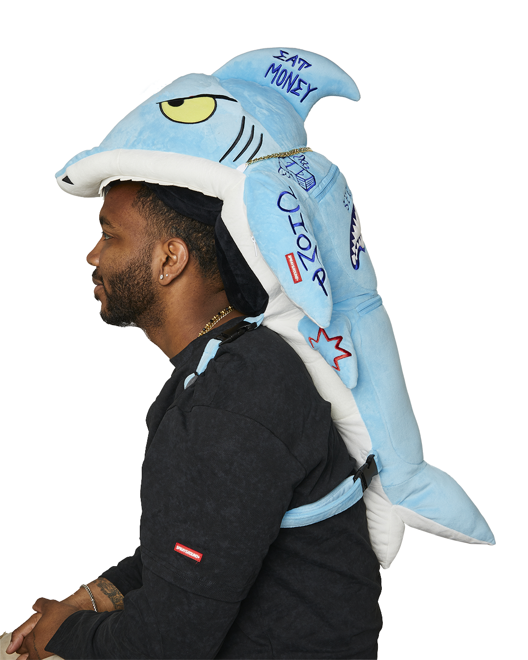 SPRAYGROUND STUFFED SAVAGE HOODY BACKPACK SHARK