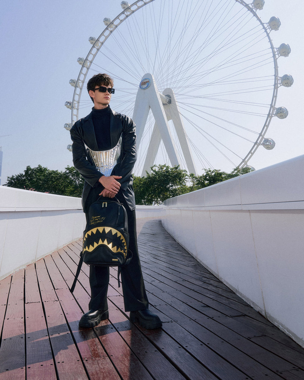 SPRAYGROUND SHARK CENTRAL GILDED BITE BACKPACK