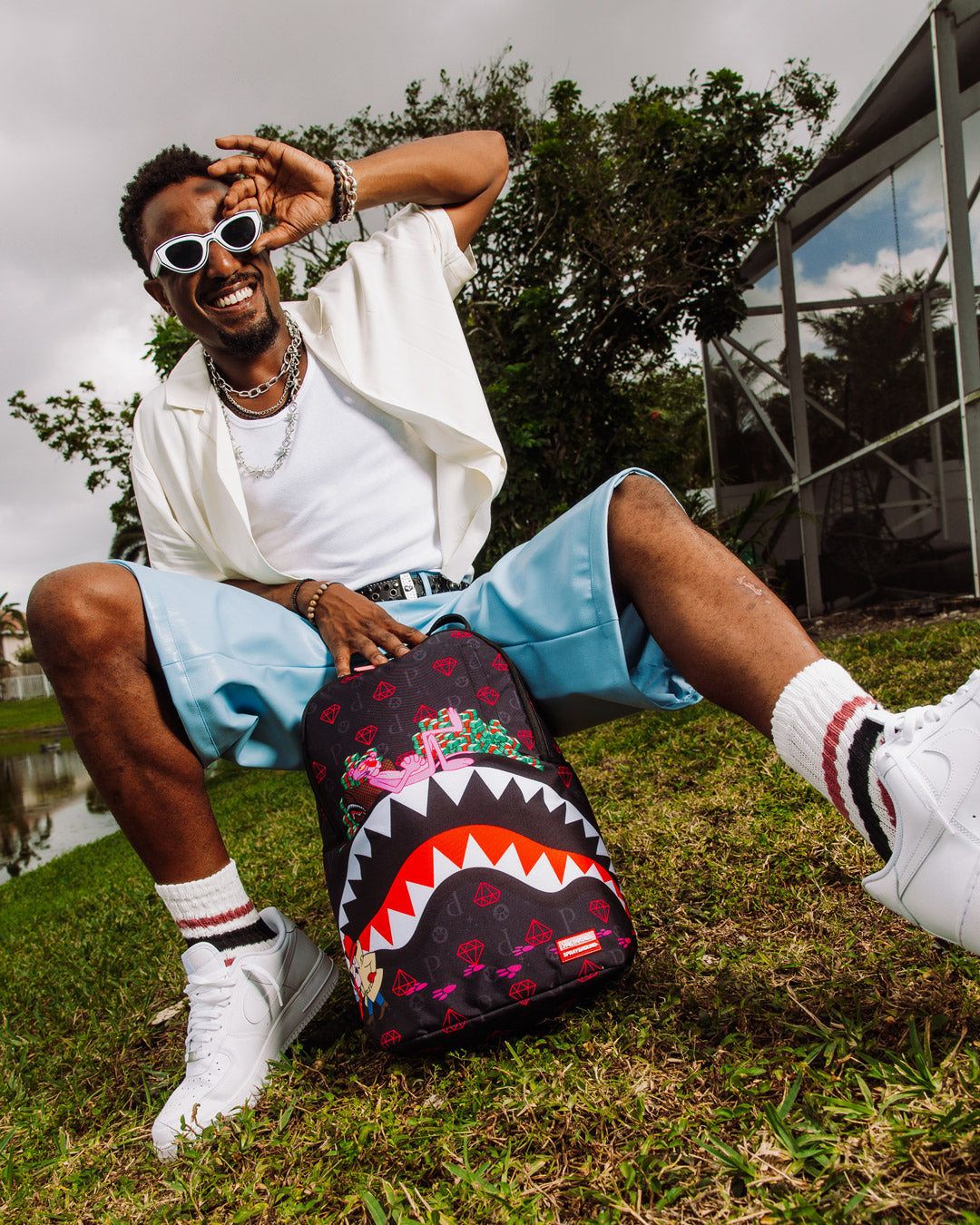 SPRAYGROUND PINK PANTHER PINK MISCHIEF BACKPACK