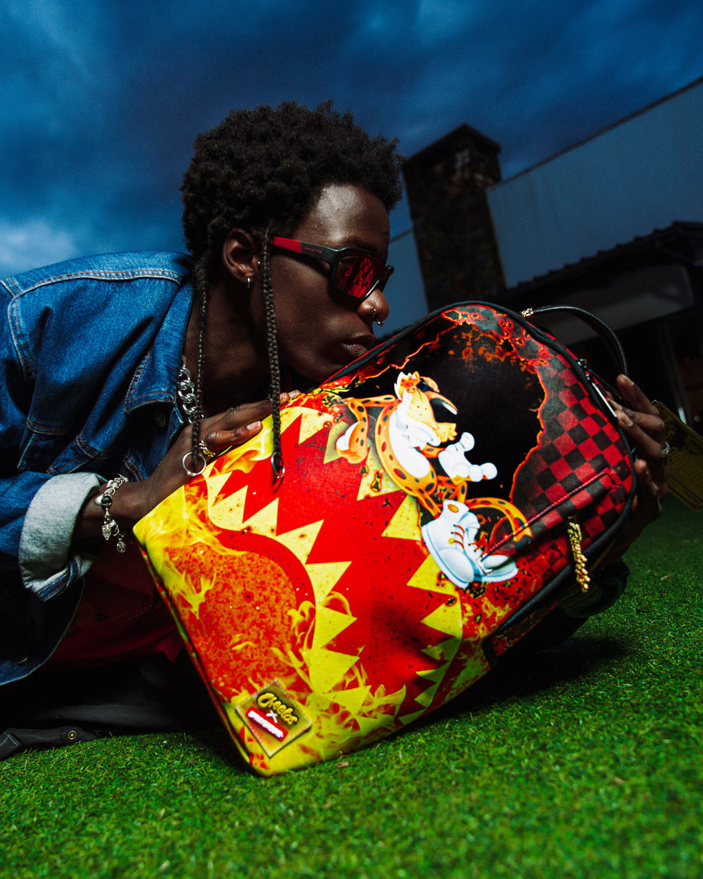 SPRAYGROUND CHEETOS TOO HOT TO HANDLE BACKPACK