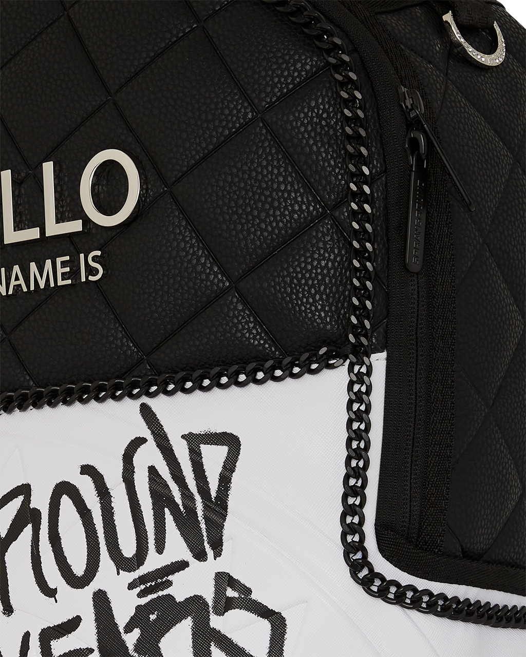 SPRAYGROUND HELLO MY NAME IS 15 YEARS QUILTED BACKPACK (SUPER RARE)