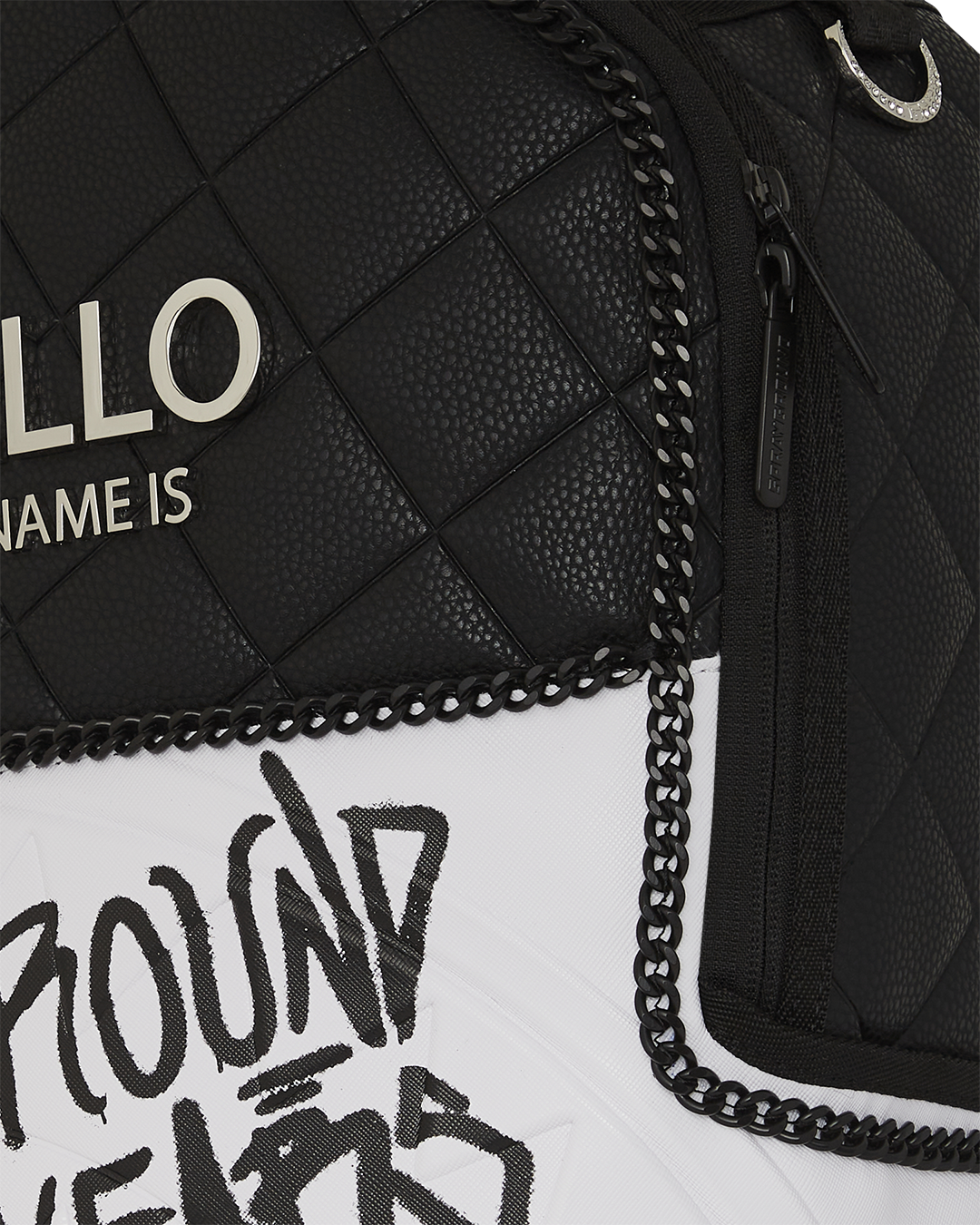 SPRAYGROUND HELLO MY NAME IS 15 YEARS QUILTED BACKPACK (SUPER RARE)