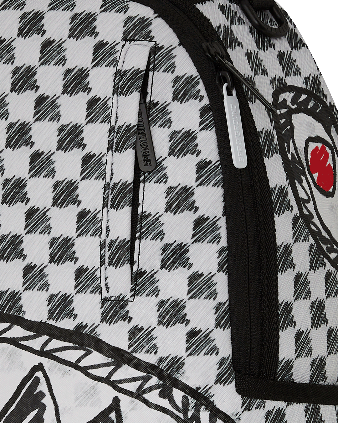 SPRAYGROUND SCRIBBLE DRIBBLE CHECK BACKPACK