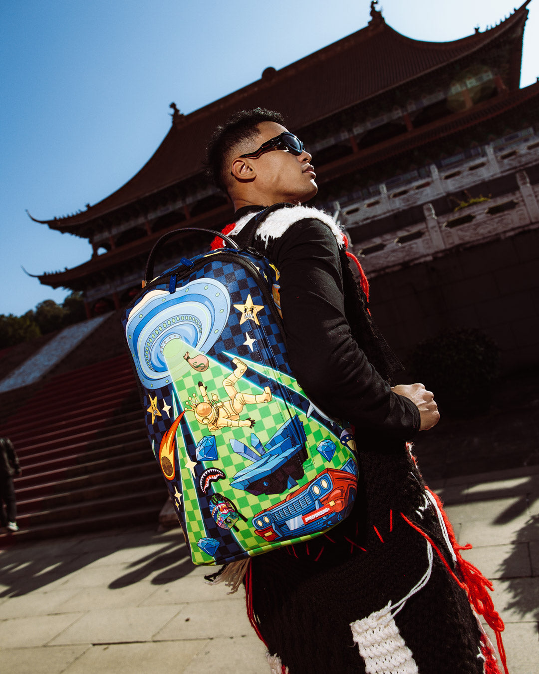 SPRAYGROUND SPACE WARPED BACKPACK