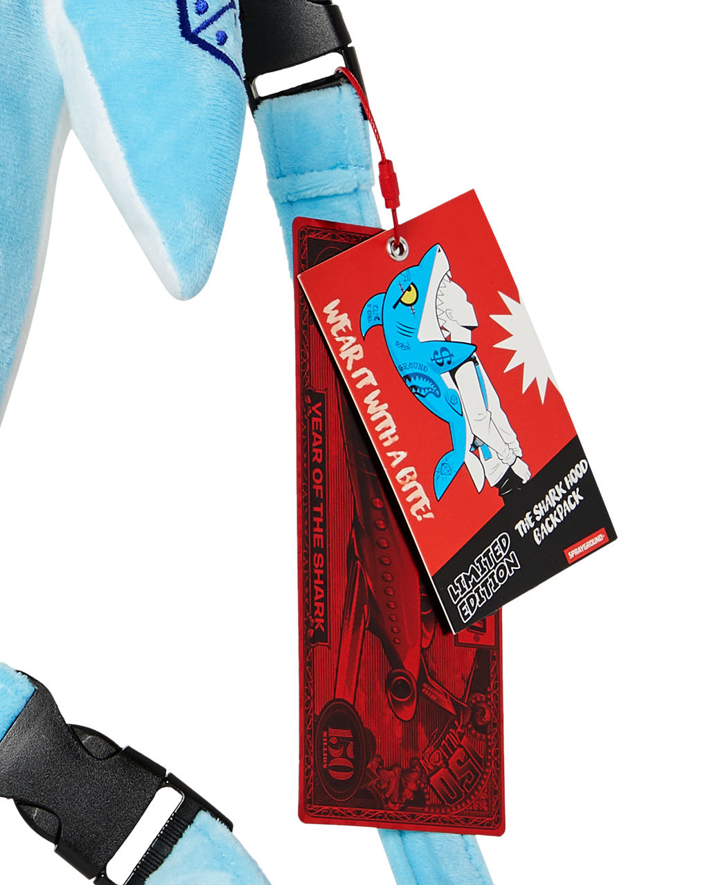 SPRAYGROUND STUFFED SAVAGE HOODY BACKPACK SHARK