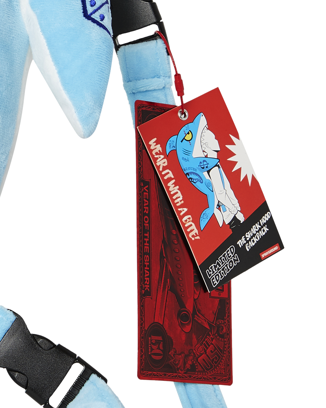 SPRAYGROUND STUFFED SAVAGE HOODY BACKPACK SHARK