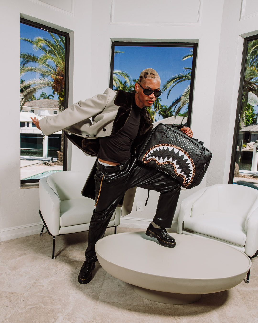 SPRAYGROUND BACKSTAGE HANDHELD CARRY-ON CONVERTIBLE BACKPACK