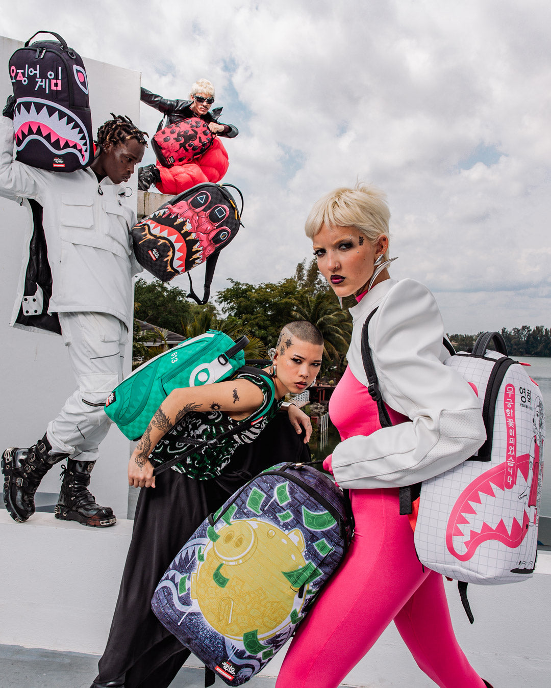 SPRAYGROUND SQUID GAME COLLAB HENCHMEN BACKPACK