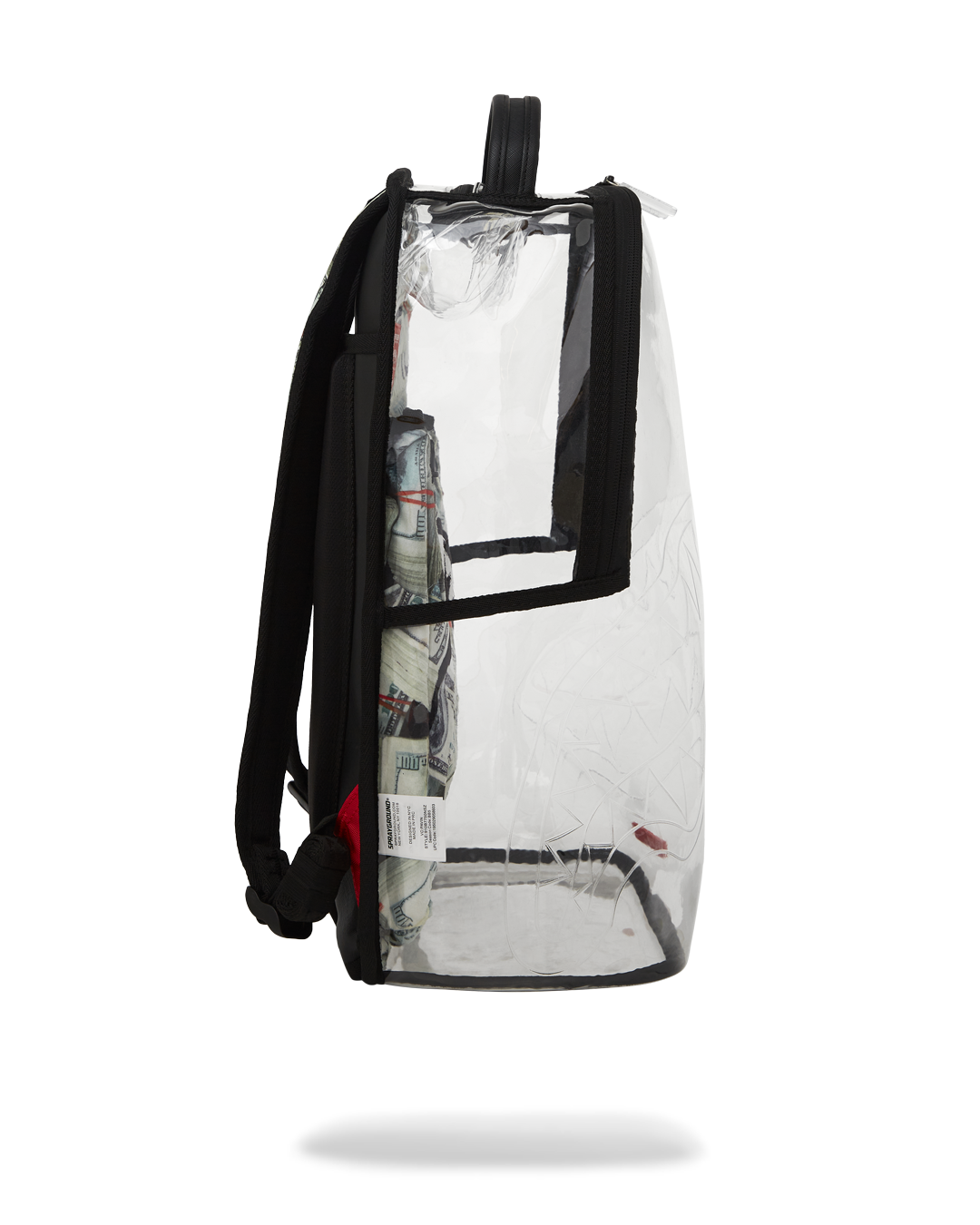 SPRAYGROUND CLEAR BACKPACK - MONEY CHOMP