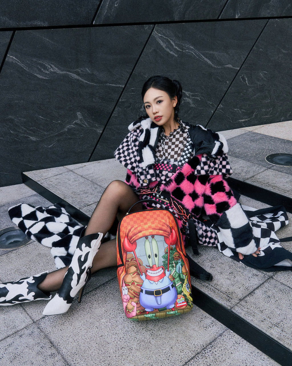 SPRAYGROUND SPONGEBOB STACK UP KRABS BACKPACK